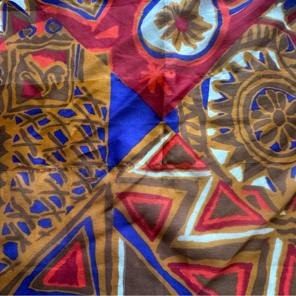 Colorful Geometric Pattern Scarf - Picture 4 of 4